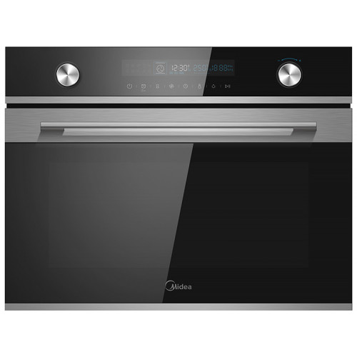 компактный духовой шкаф с свч midea mi9500gbx