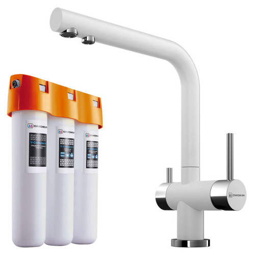 комплект omoikiri nagano-wh белый + pure drop lite 4054.8028