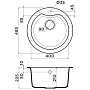 Размеры мойки Omoikiri Yasugata 48R-PL платина 4993212