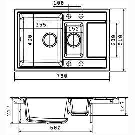 Размеры мойки
