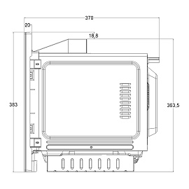 Размеры Korting KMI 827 GN