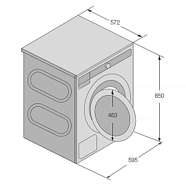 Размеры стиральной машины Asko W5096CW 745922