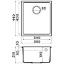 Размеры мойки Omoikiri Bosen 38-U-BE ваниль 4993158