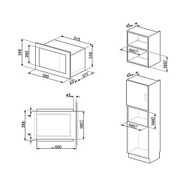 Схема встраивания Smeg FMI325X