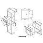 Схема встраивания и размеры Korting OKB 591 CSGW