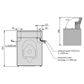 Размеры стиральной машины Asko W1094W 745662