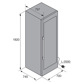 Размеры Asko WCN311942G