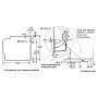 Схема встраивания и размеры Bosch HSG636BB1