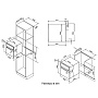 Схема встраивания и размеры Korting OKB 481 CRN