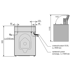 Размеры стиральной машины Asko W3114CXLW 745664