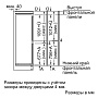 Размеры фасадов для холодильника Bosch KIV86NS20R