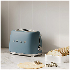 Тостер Smeg TSF01SBMEU синий шторм матовый