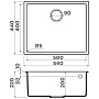 Размеры мойки Omoikiri Bosen 54-U-SA бежевый 4993163