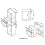 Схема встраивания и размеры Korting OKB 460 RN