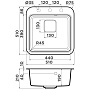 Размеры мойки Omoikiri Tasogare 51-BE ваниль 4993736