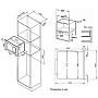 Схема встраивания и размеры Korting KMI 720 X
