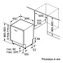 Схема встраивания и размеры Bosch SBD6ECX57E