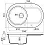 Размеры мойки Omoikiri Manmaru 78-PA пастила 4993358