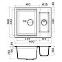 Размеры мойки Omoikiri Sakaime 60-2-WH