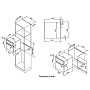 Схема встраивания и размеры Korting OKB 9101 CFX