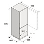 Размеры холодильника Asko RFC526RNBB1