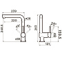 Размеры смесителя Omoikiri Tanigawa-C 4994240