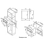 Схема встраивания и размеры Korting OKB 792 CFW