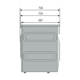Размеры стиральной машины Asko W7124XXLW 745903
