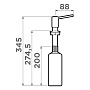 Размеры дозатора Omoikiri OM-02-BL-P черный 4975018