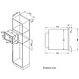 Схема встраивания и размеры Korting KMI 925 CX