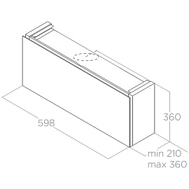 Размеры вытяжки Elica Rules BL 60