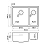 Размеры мойки Omoikiri Tadzava 58-2-U-IF-IN-L 4993774