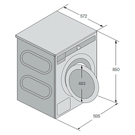 Размеры стиральной машины Asko W7096XG 745921