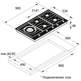 Схема встраивания Asko HG1986AB