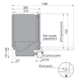 Схема встраивания и размеры Asko DFI544D