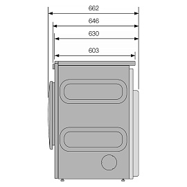 Размеры сушильной машины Asko T108HBW