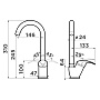 Размеры смесителя Omoikiri Umi-GR