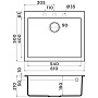 Размеры мойки Omoikiri Bosen 61-BL черный 4991209