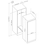 Схема встраивания и размеры Korting KSI 1855
