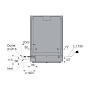 Схема встраивания и размеры Asko DSD544B