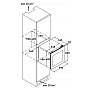 Схема встраивания и размеры Korting KFW 604 DB GXN