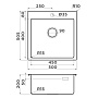 Размеры мойки Omoikiri Amadare 50-IN 4993766