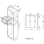 Схема встраивания и размеры Korting KMI 825 TGW