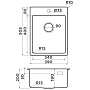 Размеры мойки Omoikiri Amadare 39-IN