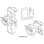 Схема встраивания и размеры Korting OKB 792 CFN