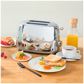 Тостер Smeg TSF01SSEU хром