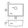 Размеры мойки Omoikiri Tadzava 54-U-I-IN Ultra 4993800