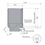 Схема встраивания и размеры Asko DFI544B