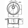 Размеры мойки Florentina ЛОТОС 510 песочный