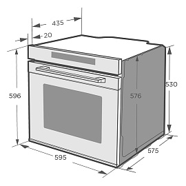 Размеры Midea MO98270CGB